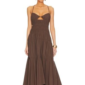 SNDYS Tahlia Dress in Chocolate